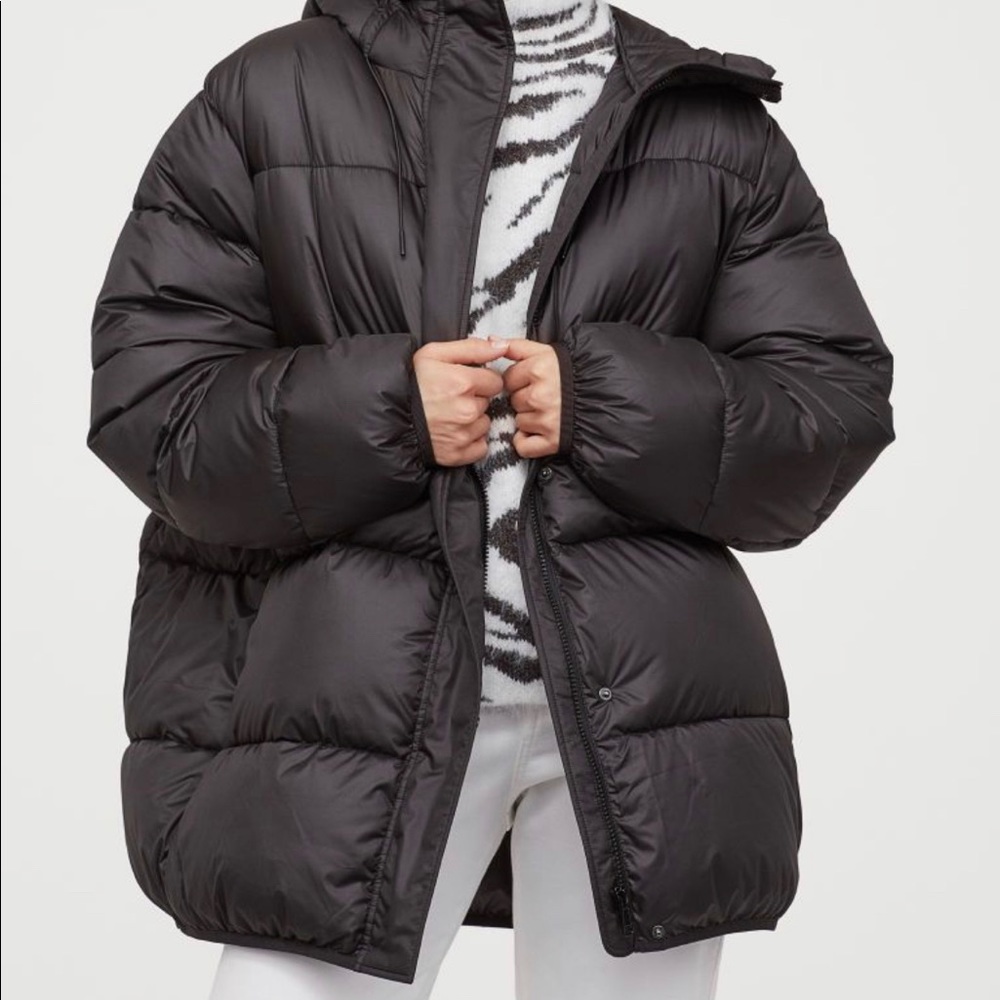 H&M padded hooded jacket